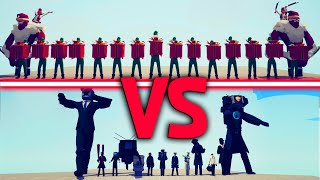 CAMERAMAN TEAM vs PRESENT ELF TEAM - Totally Accurate Battle Simulator | TABS