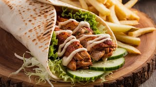 Pita Bread Shawarma Ki Aasan Recipe/پیتا بریڈ شوارما کی آسان ترکیب/पिटा ब्रेड शावरमा की आसान रेसिपी