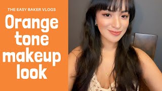 Orange Tone 🍊 Makeup Tutorial