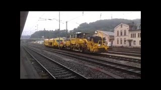 Gleis Stopfmaschine in Siegen Hbf