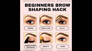 Eye brow shaping hack!!! 💄 #makeup #beauty #contour