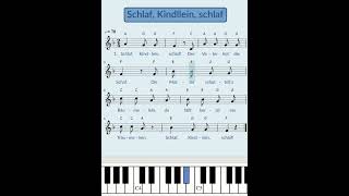 Schlaf, Kindllein, schlaf | deutsches Schlaflied für Kinder #pianotutorial  #pianomusic #deutsch