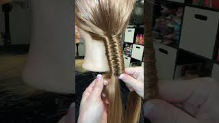 How to do an Infinity Braid #hairstyles #hairstylehairstyle #hairstyle #hair #braids #ponytail