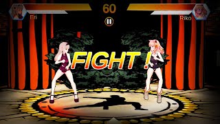 Mugen Eri Vs Riko - The Queen Of Fighters ANDROID Gameplay