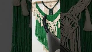 Tip para limpiar tus proyectos de macramé #macrame #macramelove