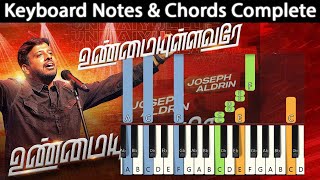 Unmaiyullavarae Nambathakkavarae Keyboard Notes & Chords |  உண்மையுள்ளவரே | Joseph Aldrin |