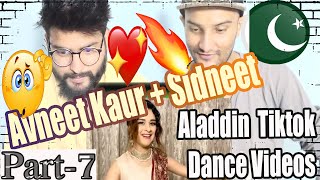 Pakistani Reaction | Avneet Kaur+Sidarth Nigam+Aladdin Tiktok Dance Videos | Sak React | Part-7