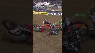 Supercross 2023!  motocross 2023! Biggest crashes of the season so far! crash #short