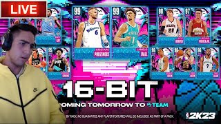 NEW 16-BIT PACKS TOMORRO!!! I GOT ACCEPTED TO A UNIVERSITY!!!  | NBA2K23 NMS MYTEAM