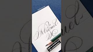 ❤️ Miguel | La Letra más Bonita del Mundo | Caligrafía Inglesa | Caligrafía Pablo Bermúdez