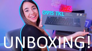 Logitech G915 TKL UNBOXING - RGB Mechanical Wireless Gaming Keyboard