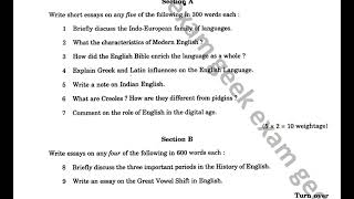 History of English Language | First Semester MA English 2020