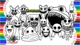 Zoonomaly Coloring Pages / How To COLOR ALL BOSSES and MONSTERS from ZOONOMALY game / NCS MUSIC