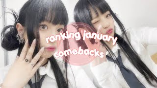 ranking january 2023 kpop comebacks