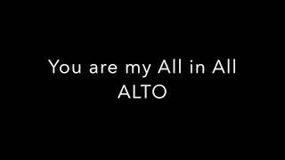 You are my All in All ALTO