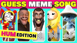 GUESS MEME SONG🎵🎙️🔥The Amazing Digital Circus, Wednesday, Skibidi Toilet, Grimace | HUM Edition