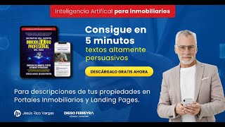 Crea el Copy de las Descripciones y Landing Page de tus Propiedades con ChatGPT