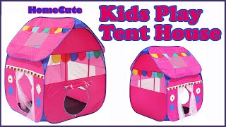 HOW TO UNFOLD AND FOLD HOMECUTE FOLDABLE POP UP HUT TYPE KIDS TOYS PLAY TENT HOUSE (PART 2)