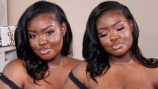 Soft Pink Matte Smokey Eye Flawless Complexion Makeup Tutorial | Shanny Stephens