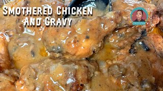 SOUTHERN SMOTHERED CHICKEN AND GRAVY RECIPE | EASY RECIPES