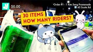 Got an order with 30 items! / Close shave at Newton Circus / Deliveroo Rider in Singapore