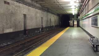 MBTA "E" Green Line Trolley Departs Symphony Station