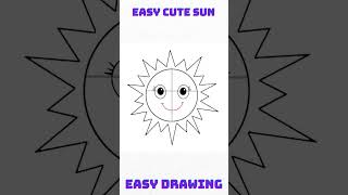 Easy cute sun drawing #cutedraws #cutedrawings #easydrawing