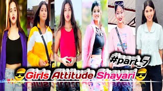 😎Girls 👿 Attitude 🥶 Shayari😎  #part_7