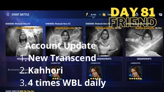 Update account day 81 friend. (Marvel Future Fight)