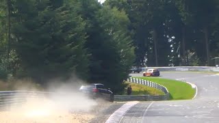 Highlights Touristenfahrten Nordschleife 9.8.14 Almost Crash, Action, Drifts, Nice Cars & Sounds