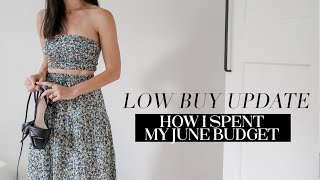 WHAT I BOUGHT LAST MONTH: How I spent my June Budget [June Low Buy Update 2022]