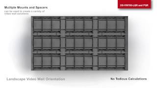Peerless-AV DS VW765 LQR PQR Quick Release Video Wall Mount