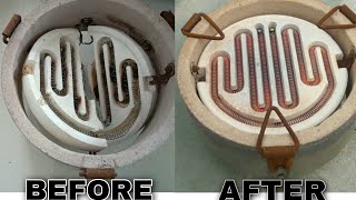 How to replace coil element and plate in cooking heater at home || unique method