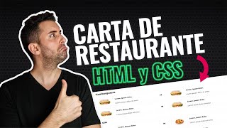 Cómo hacer la Carta de un Restaurante en HTML y CSS