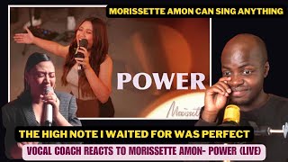 MORISSETTE AMON IS A VOCAL BEAST! Vocal coach reacts to @MorissetteMusic -POWER