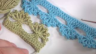 How to Crochet Complex Stitch/One Row -The Trim is Ready for Your Project/Crochet Border or Edge