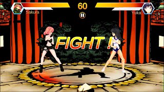 Mugen Sakura Vs Yuka   The Queen Of Fighters ANDROID Gameplay