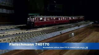 Fleischmann 740170 Accumulator railcar class 515, DB  DCC Sound