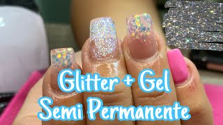 Uñas con encapsulado + gel semi permanente