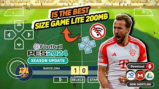 RILIS!! eFootball PES 2023 PPSSPP LITE 200MB Full Transfers And New Kits 23/24 GRAPIC HD