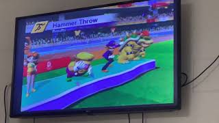 M&S at the Olympic Games Hammer Throw (Daisy vs Wario vs Waluigi) + Bowser fails