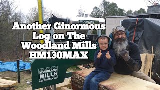 Another Ginormous Log on the Woodland Mills HM130MAX            Northwind Garage Channel