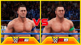 WWE 2K18 Vs WWE 2K19 - John Cena | Entrance Comparison