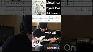 Metallica Dyers Eve Guitar Solo with TAB #shorts #kirkhammett #guitarsolo