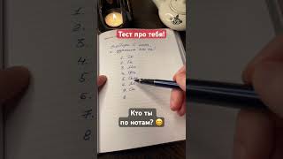 Тест. Кто ты по нотам?