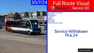 Stagecoach Fife Service 30 Glenrothes to Woodside • Optare Solo SR 47869 SL13XAM • FRV 30/7/24