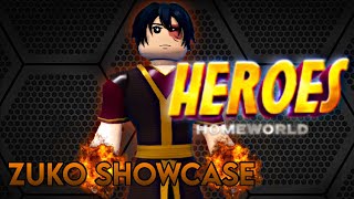 Prince ZUKO Showcase👑🔥 | Heroes: Online World | ROBLOX