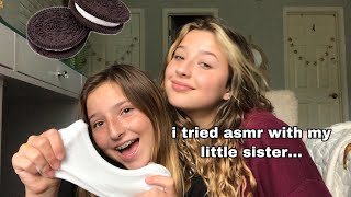 ASMR// My Sister Tries ASMR!! (fail!!)