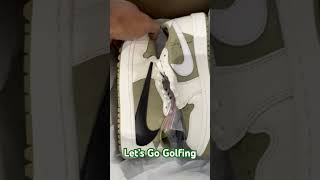 Travis Scott x Air Jordan 1 Low OG Golf Neutral Olive In Hand