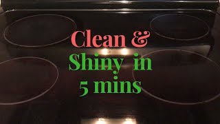 How to clean glass stove top || Glass Cook Top Cleaning ||Clean cook top in 5 mins using baking soda